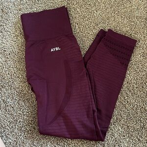 Plum high-rise ABYL leggings